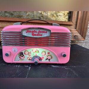 Mr. Christmas 6.8" Jingle Jams Radio Decoration, Pink. Batteries operated
